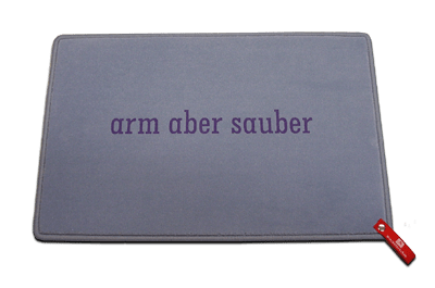 Fußmatte arm aber sauber