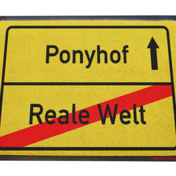 Fußmatte: Dreckstückchen Ponyhof Reale Welt