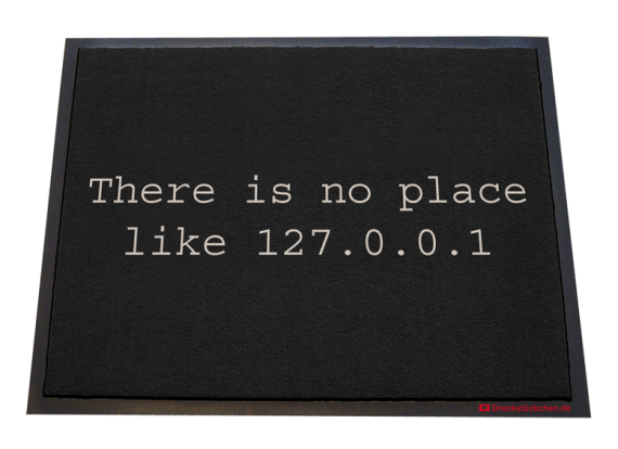 Fußmatte There is no place like 127.0.0.1