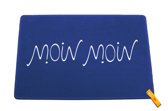 Moin Moin Ambigramm - von beiden Seiten lesbar