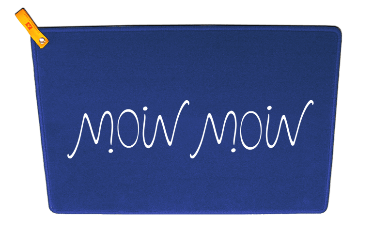 Moin Moin Ambigramm - um 180 Grad gedreht lesbar