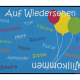 Kindergarten Abschiedsfussmatte Luftballons 90x65 Entwurf F