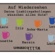 Kollegen-Abschiedsfussmatte 90x65 Kaffeetassen
