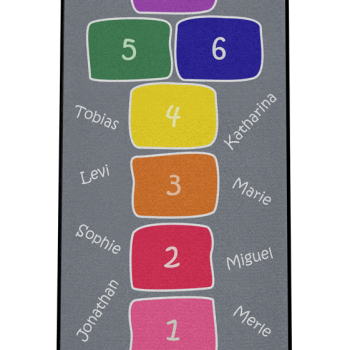 Dreckstückchen Fußmatte Kindergarten Abschiedsfussmatte Hüpffeld Regenbogen N75x150 Entwurf G | Dreckstückchen Fußmatten Fußmatte Kindergarten Abschiedsfussmatte Hüpffeld Regenbogen N75x150 Entwurf G