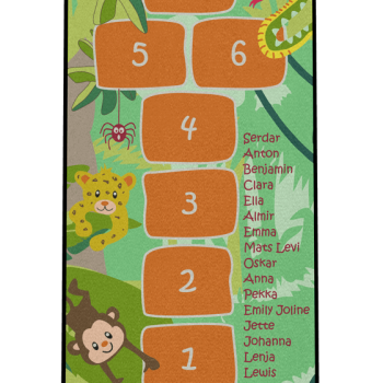 Dreckstückchen: Kindergarten Abschiedsfussmatte Hüpffeld Dschungel N75x150 Entwurf G | Dreckstückchen Fußmatten Fußmatte: Kindergarten Abschiedsfussmatte Hüpffeld Dschungel N75x150 Entwurf G