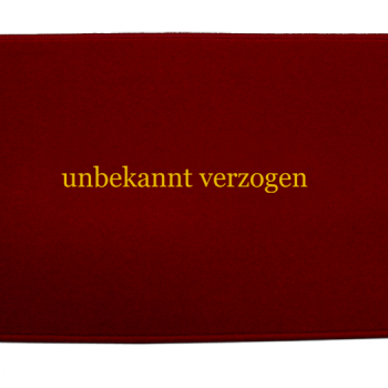 Fußmatte unbekannt verzogen