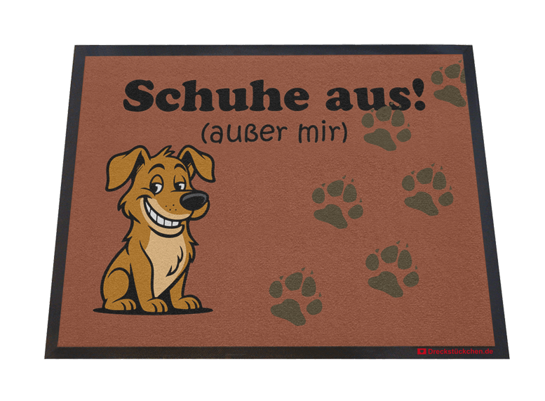 Hundefußmatte Schuhe aus | Dreckstückchen Fußmatten Fußmatte: Hundefußmatte Schuhe aus - Dreckstückchen