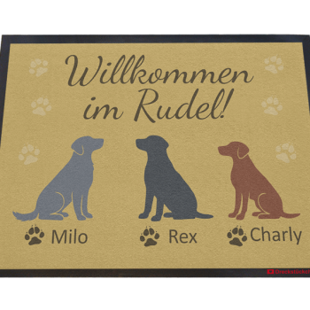 Fußmatte: Willkommen im Rudel Dreckstückchen