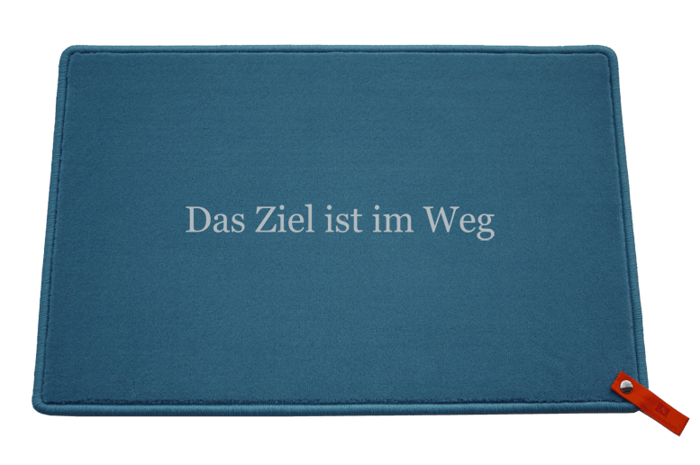 Das Ziel ist im Weg Dreckstückchen | Dreckstückchen Fußmatten Fußmatte: Das Ziel ist im Weg Dreckstückchen