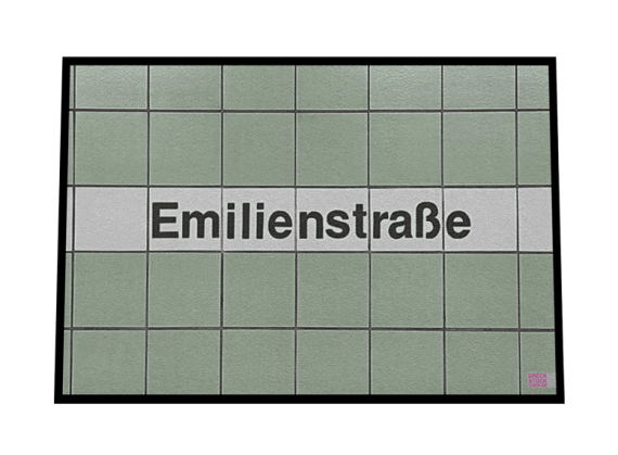 Fußmatte: Emilienstraße U2 Foto-Dreckstückchen