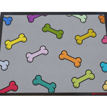 Hundefußmatte mit Knochen Dreckstückchen | Dreckstückchen Fußmatten Fußmatte: Hundefußmatte mit Knochen