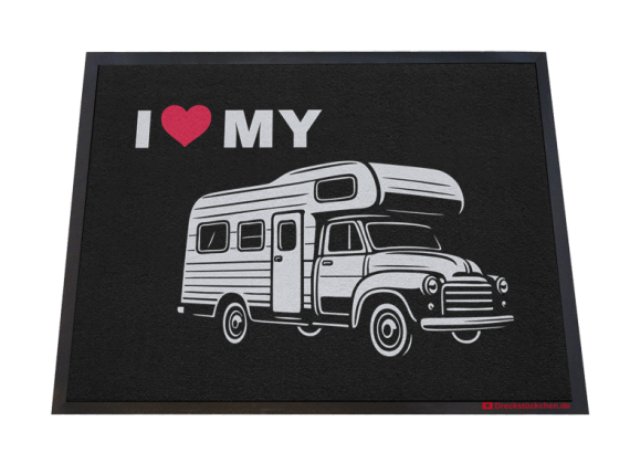 Fußmatte: I love my Camper Wohnmobil Ivonne Leuchs