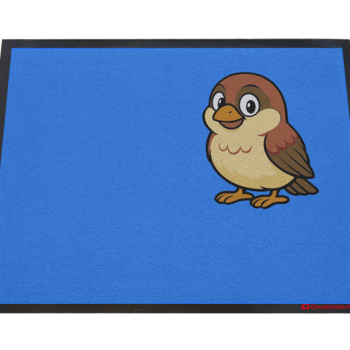 Dreckstückchen Fußmatte Kitaabschied Kitagruppentiere Spatz N60x45 | Dreckstückchen Fußmatten Fußmatte Kitaabschied Kitagruppentiere Spatz N60x45
